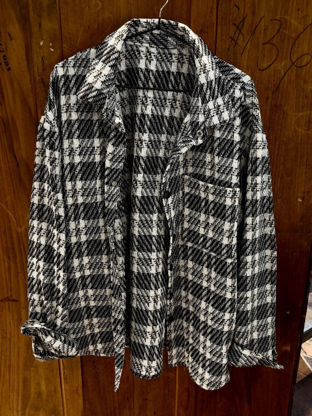 Men's Tweed Button UP Flannel/Shirt SZ M NWOT